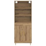 vidaXL Haut Armoire Chêne artisanal 69 5 x 34 x 180 cm