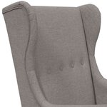 vidaXL Fauteuil Taupe Tissu