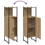 vidaXL Armoire de salle de bain chêne artisanal 33x33x120 5 cm