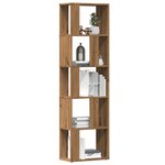 vidaXL Bibliothèque chêne artisanal 45x24x159 cm bois d'ingénierie