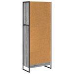 vidaXL Bibliothèque Gris Sonoma 80 x 30 x 155 cm Bois d'ingénierie