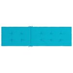 vidaXL Coussin de chaise longue turquoise tissu oxford
