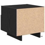 vidaXL Cabinet de chevet Chêne noir 40 x 39 x 37 cm Bois d'ingénierie