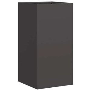 vidaXL Jardinière noir 40x40x80 cm acier laminé à froid