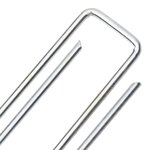 vidaXL Piquets de sol en forme de U 50 Pièces 20x4 cm acier galvanisé