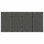 vidaXL Ensemble de salle à manger pour jardin 7 Pièces Noir Poly rotin