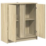vidaXL Buffet avec LED chêne sonoma 77x34x85 cm bois d'ingénierie