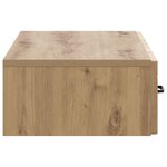 vidaXL Table d'appoint murale Chêne artisanal 87 5 x 34 5 x 17 cm