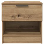 vidaXL Armoire de lit avec tiroir 2 Pièces Chêne artisanal 40 x 39 x 40cm