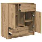 vidaXL Buffet avec tiroirs et portes chêne artisanal 70 5x34x74 5 cm