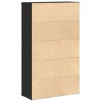 vidaXL Bibliothèque chêne noir 60x24x101 5 cm bois d'ingénierie