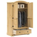 vidaXL Garde-robe Corona 101x52x170 cm bois de pin massif