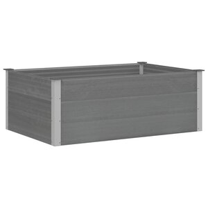 vidaXL Lit surélevé de jardin WPC 150x100x54 cm Gris