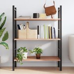 vidaXL Étagère murale marron clair 80x40x2 cm bois chêne massif traité