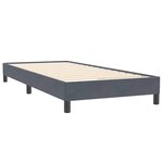 vidaXL Sommier à lattes de lit et matelas gris foncé 90x220 cm velours