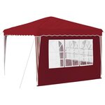 vidaXL Tente de fête pop-up 288 x 288 x 245 cm Bordeaux Tissu Oxford