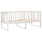 vidaXL Lit de jour sans matelas blanc 90x190 cm bois de pin massif