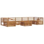 vidaXL Ensemble de canapés d'extérieur 8 pc Naturel