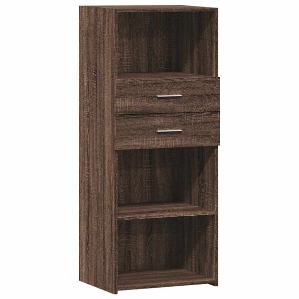vidaXL Buffet haut chêne marron 50x42 5x124 cm bois d'ingénierie