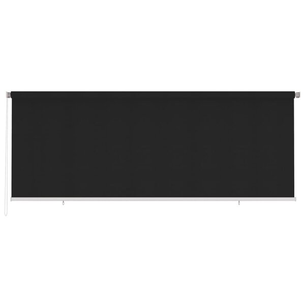 vidaXL Store roulant d'extérieur 400x140 cm Noir PEHD
