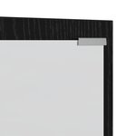 vidaXL Porte-manteau mural avec stockage avec miroir Chêne Noir 100 x 10 x 100 cm