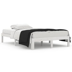 vidaXL Cadre de lit sans matelas blanc 120x190 cm