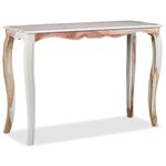 vidaXL Table console Bois massif 110x40x76 cm