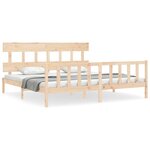 vidaXL Cadre de lit sans matelas 200x200 cm bois massif de pin