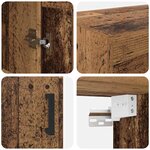 vidaXL Meuble mural Bois Ancien 69 5 x 34 x 90 cm Bois d'ingénierie