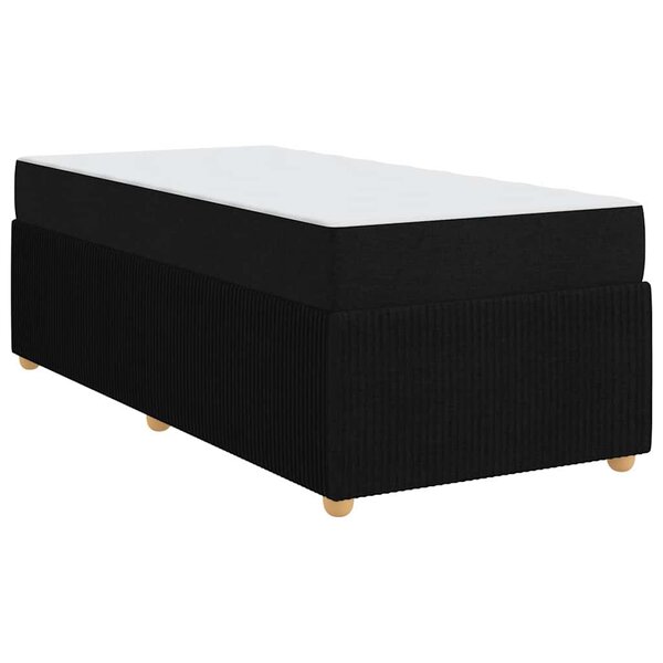 vidaXL Cadre de lit Autre Noir 100 x 200 cm tissu