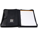porte documents conférencier Exawallet bloc ligné + calculette Noir EXACOMPTA
