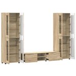 vidaXL Ensemble meuble TV FLORIN Chêne Sonoma Bois d'ingénierie