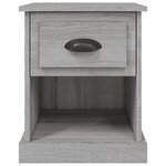 vidaXL Table de chevet sonoma gris 39x39x47 5 cm bois d'ingénierie