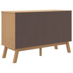 vidaXL Buffet OLDEN blanc et marron 114x43x73 5 cm bois massif de pin