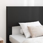 vidaXL Cadre de lit avec rangement et tête de lit Noir 75 x 190 cm