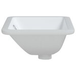 vidaXL Évier de salle de bain blanc rectangulaire céramique