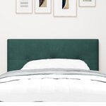 Cabeza de lit LED vidaXL capitonnée en velours vert foncé 100 cm