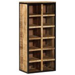 vidaXL Cabinet à chaussures 50x30x110 cm Bois brut de mangue