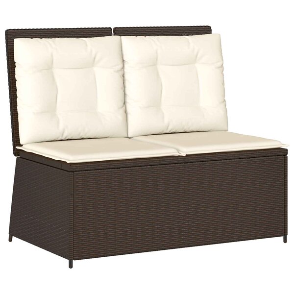 vidaXL Banc de jardin Marron polyrotin