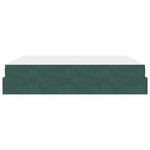 vidaXL Cadre de lit avec matelas avec matelas 2 Pièces Vert Velours