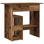 vidaXL Bureau vieux bois 80x45x74 cm bois d'ingénierie