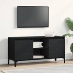 vidaXL Meuble TV Noir 102 x 35 x 50 cm Bois d'ingénierie