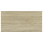 vidaXL Panneau de bibliothèque 4Pièces Chêne sonoma 80x40x1 5cm Aggloméré