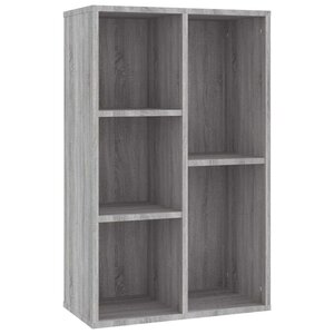 vidaXL Bibliothèque/Buffet sonoma gris 50x25x80 cm bois d'ingénierie