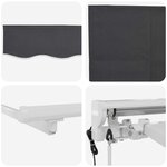 vidaXL Auvent rétractable électrique Anthracite 3 x 2 5 m