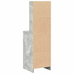 vidaXL Haut Armoire Gris béton 40 x 40 5 x 135 cm Bois d'ingénierie