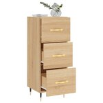 vidaXL Buffet Chêne sonoma 34 5x34x90 cm Bois d'ingénierie