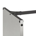 vidaXL Portant de bois de chauffage 40x30x80 cm acier inoxydable