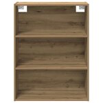 vidaXL Buffet avec armoire murale chêne artisanal bois d'ingénierie