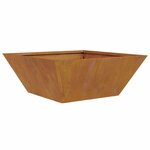 vidaXL 5 jardinières en acier corten  40x40x15 cm